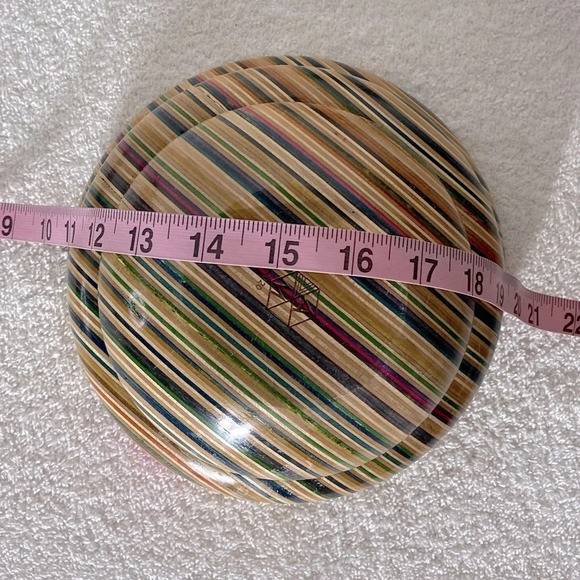 Adrian Martinus Recycled Skateboard  Wood Bowl - Picture 13 of 14